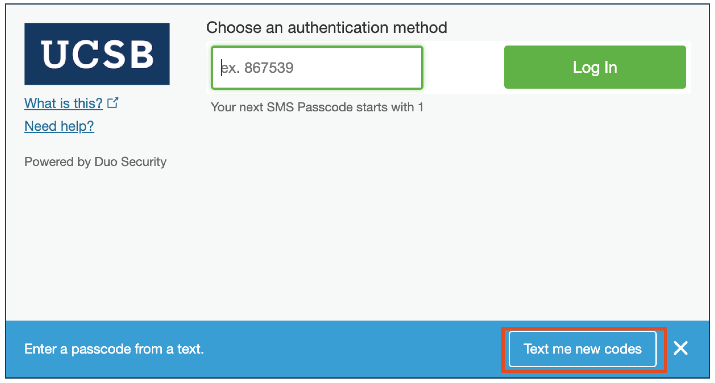 Duo SMS text new codes